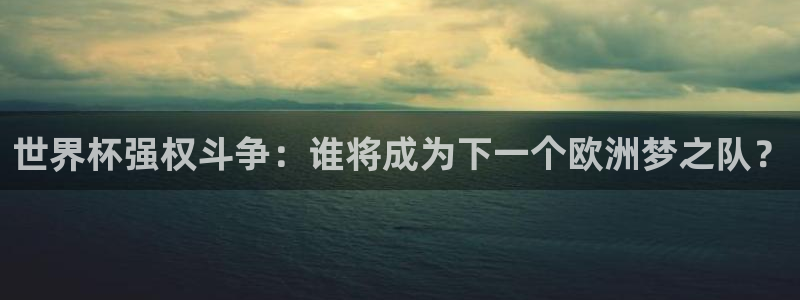 世界杯亚洲区预选赛积分榜：世界杯强权斗争：谁将成为下一个欧洲梦之队？
